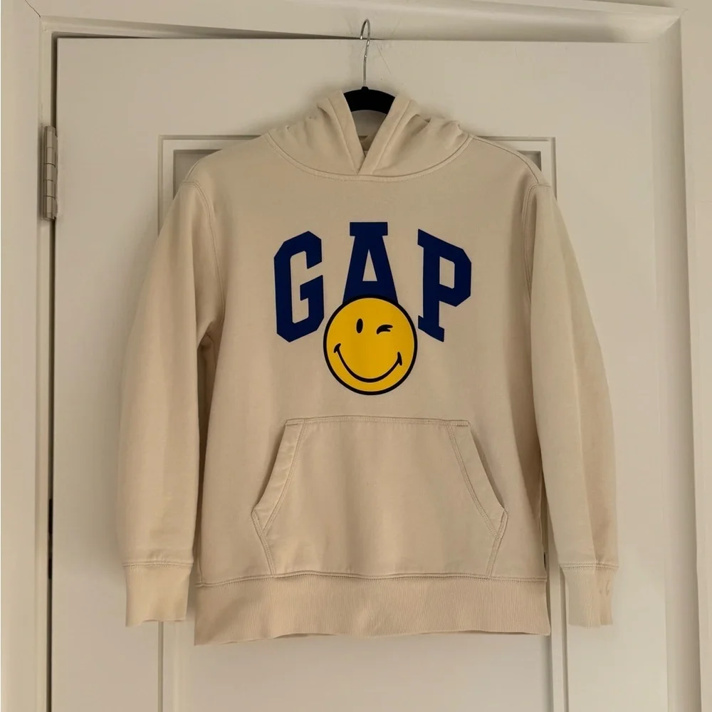 Gap Boy Smiley® Originals Gap Logo Hoodie Sz XL